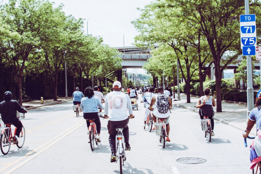 bicycling group in Kolkata